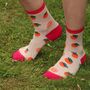 Women's Bamboo Socks Fruit Oranges, thumbnail 1 of 6