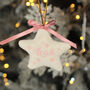 Personalised Plush Padded Star Christmas Tree Decoration, thumbnail 4 of 5