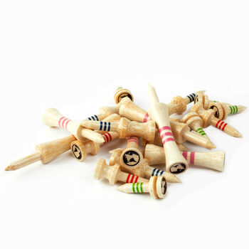 Mixed Size Castle Bamboo Golf Tees 30pcs Gift, 4 of 10