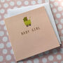 Gold Foiled Baby Girl Card, thumbnail 5 of 5