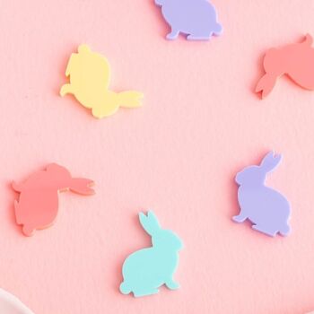 Colourful Reusable Bunny Table Confetti, 2 of 2