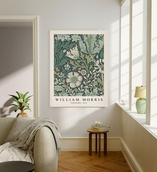 William Morris Sage Green Set Of Two Prints, 3 of 4