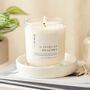 30th Pearl Anniversary Gift Personalised Clear Candle, thumbnail 1 of 9