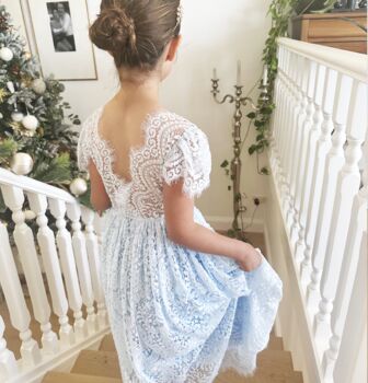 Aluna In Baby Blue ~ Flower Girl /Party Dress, 2 of 7