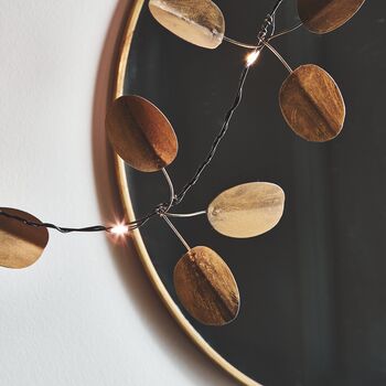 Gold Eucalyptus Fairy Lights, 3 of 10