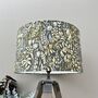 Kelmscott Moss Green Floral Drum Lampshade, thumbnail 3 of 8