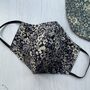 Floral Face Mask With Hepa Filter And Pouch, thumbnail 1 of 6