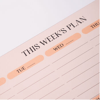 A4 Weekly Planner Pad | Bold Block, 3 of 6