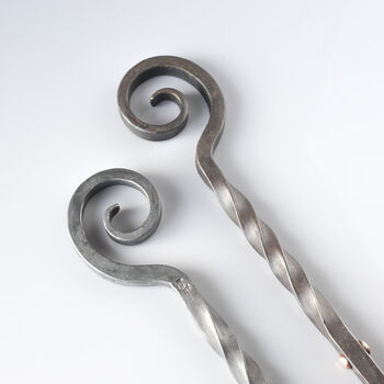 Personalised Fathers Day Gift Hand Forged Iron Poker. Choice Of Three Designs, 6 of 12