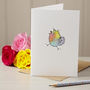 Personalised ‘Dancing Chicken’ Handmade Card, thumbnail 7 of 12