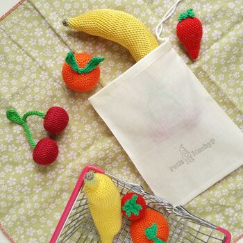 Crocheted Fruits Play Pretend Set, 6 of 8