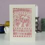Personalised Papercut Bunny Valentine's Card, thumbnail 5 of 5