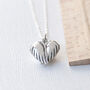 Angel Wing Sterling Silver Locket, thumbnail 5 of 12