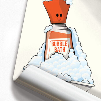 Bubble Bath Bathroom Poster Print, 3 of 7