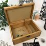 Personalised Wooden Anniversary Keepsake Box, thumbnail 11 of 12