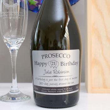 Personalised Birthday Prosecco Gift Set, 2 of 5