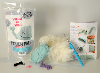 Pouch Pals Splashy The Whale Crochet Kit, 3 of 3