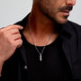 Ridged Totem Men's Necklace Stainless Steel, thumbnail 3 of 7