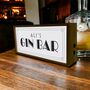 Personalised Light Box Home Gin Bar, thumbnail 3 of 5