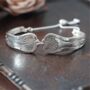 Shell Scroll Vintage Spoon Bracelet, thumbnail 1 of 5