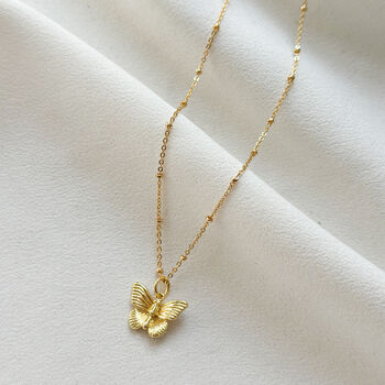 The Wildlife Collection Butterfly Pendant Necklace, 2 of 3