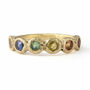 'Iris' Rainbow Sapphire Eternity Ring Recycled 9ct Gold, thumbnail 11 of 12