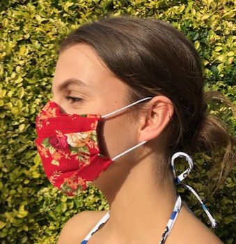 Floral Fabric Face Mask, 4 of 12