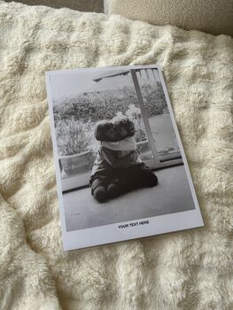 Personalised Photo Print Wall With Custom Text Art A4 Frame Not Included, 2 of 2