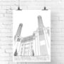 Iconic Structures Line Art Prints, thumbnail 3 of 4