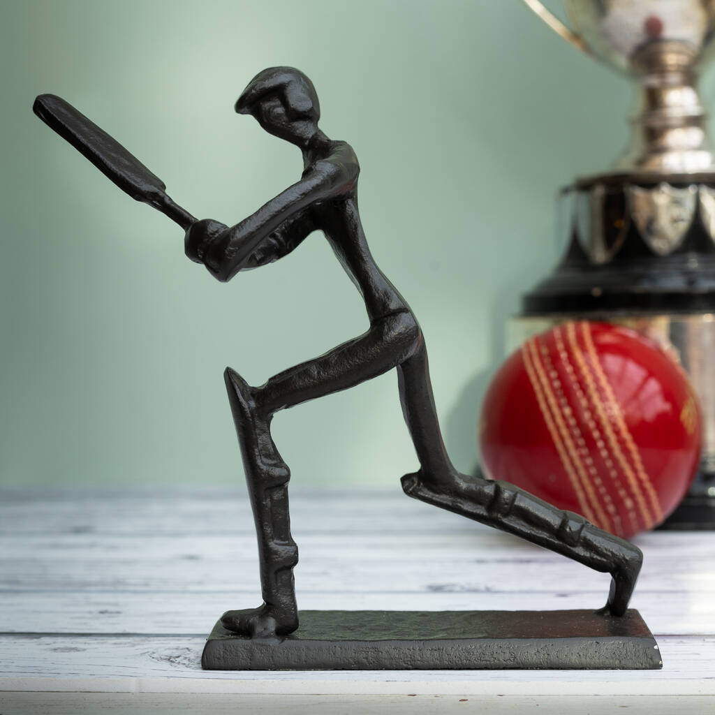 Cricketer Metal Figurine 