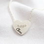 Personalised Button Heart Necklace, thumbnail 5 of 7