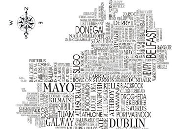 Ireland Word Map, 3 of 5