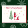 Personalised Retro Style Family Christmas Card Pack Of Ten, thumbnail 2 of 5