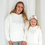 Mama Est. Outline Embroidered Personalised Hoodie Jumper, thumbnail 1 of 9