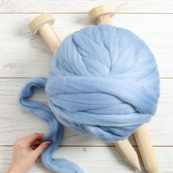 Lulu Big Blanket Knitting Kit, 8 of 12