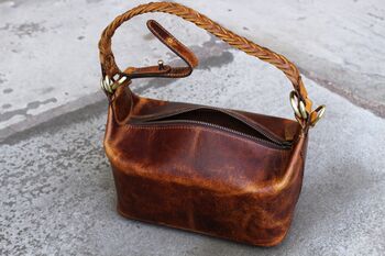Leather Handbag Womens Shoulder Bag Small, 8 of 12