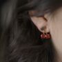 Cherry Stud Earrings, thumbnail 1 of 3