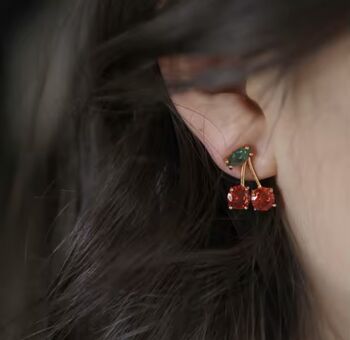 Cherry Stud Earrings, 3 of 3