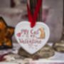 Cat Breed My Valentine Ceramic Heart, thumbnail 1 of 8