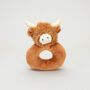 Longhorn Highland Cow Toy Soother And Rattle Gift Set, thumbnail 8 of 11
