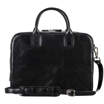 Personalised Leather Briefcase Bag For Men 'Calvino', 6 of 12