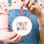 Embroidery Cross Stitch Kit C'est Noel Christmas, thumbnail 2 of 8