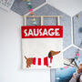 Sausage Dog Punchneedle Wall Hanging, thumbnail 1 of 3