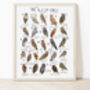 The A To Z Of Owls Print, thumbnail 1 of 6