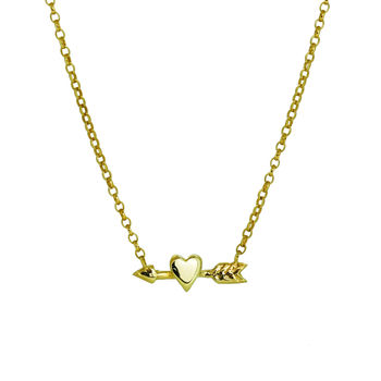 Heart And Arrow Charm Necklace, 2 of 4