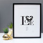 Personalised Print #Loveday Bold, thumbnail 1 of 3