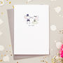 Mr And Mrs Cute Mouse Wedding Card, thumbnail 2 of 2