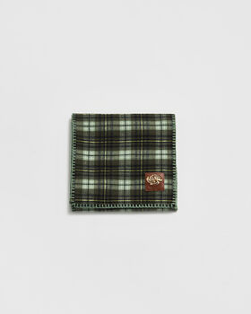 Cathy Green Check Hooded Scarf, 5 of 7