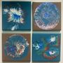 Sold Modern Art On Ceramic Coasters | Set Of Two/Four, thumbnail 8 of 10