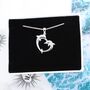Dolphin Love Charm Necklace, thumbnail 1 of 2